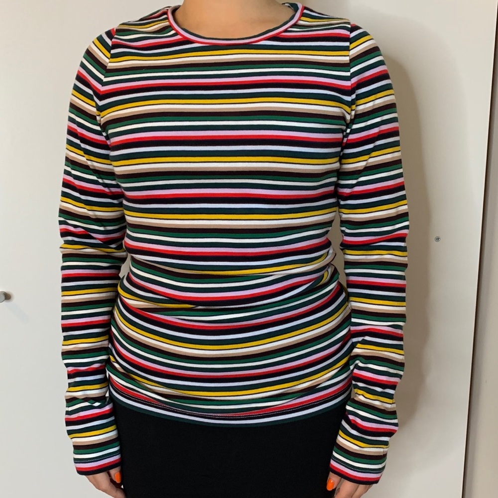 J. Crew multicolor striped shirt 100% cotton
